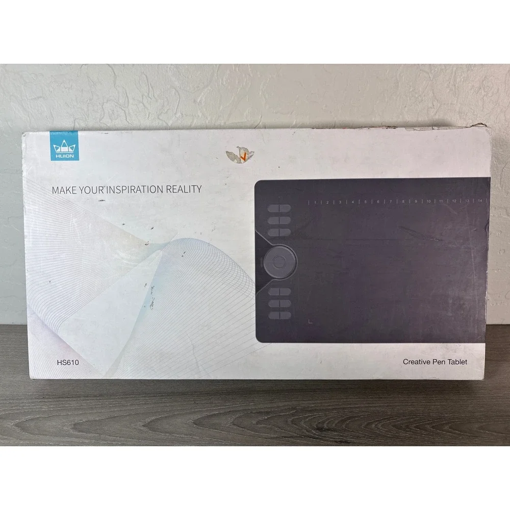 Huion HS610 Creative Pen Tablet Digital Drawing Graphics Pad Black HS610-B
